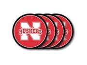 Nebraska Cornhuskers Coaster Set 4 Pack