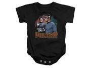 Trevco Star Trek Party Like A Vulcan Infant Snapsuit Black Extra Large 24 Mos