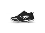 3N2 5935 0106 120 Womens Rally Metal Fastpitch Shoe Black And White 12