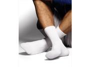 Hanes CL84 Classics Men Comfortsoft Crew Socks 6 Pack White 41925