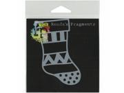 Crafters Workshop TCW4X4 2096 4 x 4 in. Fragments Templates Christmas Stocking