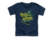 Trevco Gumby Green And Extreme Short Sleeve Toddler Tee Navy Large 4T