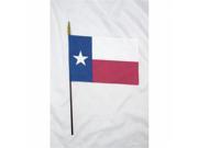 Annin Flagmakers 150154 8 x 12 in. Eb Texas Mounted