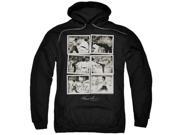 Trevco Bruce Lee Snap Shots Adult Pull Over Hoodie Black Small