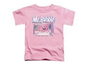 Trevco Mr Bubble Shower Time Short Sleeve Toddler Tee Pink Medium 3T