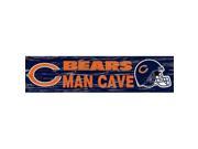 Fan Creations N0580L Chicago Bears Distressed Man Cave Sign 24