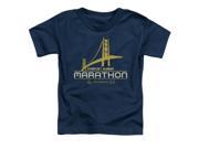 Trevco Star Trek Marathon Logo Short Sleeve Toddler Tee Navy Large 4T