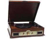 Pyle Pylptt30Wd Pyle Classic Style Turntable With Bluetooth Maple Burst