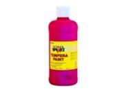 School Smart Non Toxic Multi Purpose Liquid Tempera Paint 1 Pint Magenta
