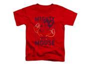 Trevco Mighy Mouse Break The Box Short Sleeve Toddler Tee Red Large 4T
