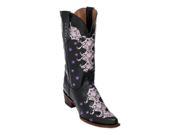 Ferrini 8286104065B Ladies Country Lace Boot Black V Toe Size 6.5B