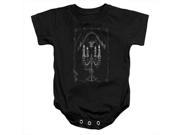 Anne Stokes Candelabra Infant Snapsuit Black Small 6 Mos