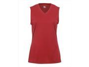 Badger BD4163 B Core Ladies Sleeveless Tee Red Small