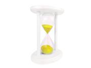 Cray Cray Supply White Oval Hourglass with Yellow Sand