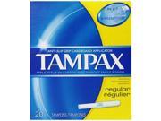 Tampax Regular Absorbency Tampons 20 Count