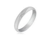 SuperJeweler DC7 1.5 z5 Platinum 7Mm Half Round Comfort Fit Band Size 5