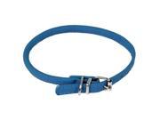 Dogline L1001 21 8 10 L x 0.25 W in. Round Leather Collar Royal Blue