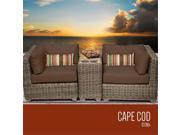 TKC Cape Cod 3 Piece Outdoor Wicker Patio Furniture Set