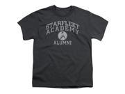 Trevco Star Trek Alumni Short Sleeve Youth 18 1 Tee Charcoal Small