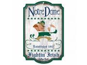 Notre Dame Fighting Irish 11 x17 College Vault Leprechaun Logo
