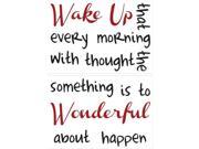 Brewster Home Fashions CR 82005 Wake Up Wall Quote 52.8 in.