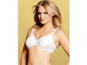Lilyette 455 Dream Jacquard Minimizer Bra With Ultimate Back Smoother Size 40D White