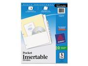 Avery Dennison 11271 Insertable Dividers With Single Pockets 5 Tab