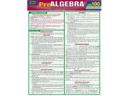 BarCharts 9781423217398 Pre Algebra Quizzer Quickstudy Easel