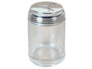 Frontier Natural Products 219563 3 Way Adjustable Glass Shaker with stainless steel lid 1 cup