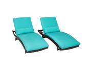 TKC Bali Chaise Lounges Outdoor Wicker Patio Furniture Set of 2