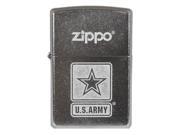 Fox Outdoor 86 36980 Army Logo Zippo Lighter Street Chrome