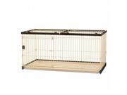 Richell 94923 Easy Clean Pet Crate with Wire Top Large