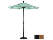 March Products GSPT758302 5448 7.5 ft. Aluminum Market Umbrella Push Tilt Matted Black Sunbrella Cork