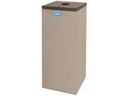 Rubbermaid Commercial Products NC36C2L 34.5 oz. Collect A Cube Paper Lid Lock Container Beige