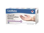 CareMates 10412010 Vinyl Powder Free Gloves Medium Case Of 10