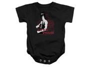 Trevco Bruce Lee Little Dragon Infant Snapsuit Black Extra Large 24 Months
