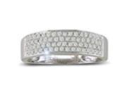 SuperJeweler H031106 10W z6.5 Micropave 0.33Ct Womens Diamond Wedding Band In 10K White Gold Size 6.5