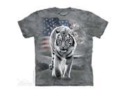 The Mountain 1082182 Patriotic Tiger T Shirt Large