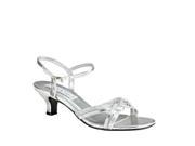Benjamin Walk 896WO_10.0 Melanie Wide Shoes in Silver Metallic Size 10