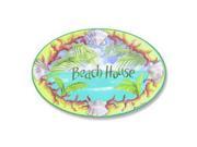 Stupell Industries CWP 105 Beach House Oval Wall Plaque