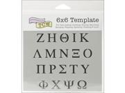 Crafters Workshop TCW6X6 29 Crafter s Workshop Template 6 X6 Greek Letters