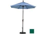March Products GSCUF758117 5446 7.5 ft. Fiberglass Market Umbrella Collar Tilt Bronze Sunbrella Forest Green