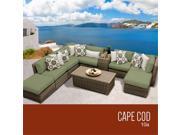 TKC Cape Cod 10 Piece Outdoor Wicker Patio Furniture Set
