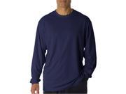 Badger 4104 Adult B Core Long Sleeve Performance T Shirt Navy Medium