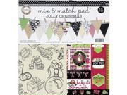 Canvas Corp MIX 4176 Jolly Christmas Mix Match Pad 12 in.