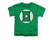 Trevco Jla Green Lantern Logo Short Sleeve Toddler Tee Kelly Green Large 4T