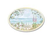 Stupell Industries CWP 106 Cottage By The Sea Oval Wall Plaque