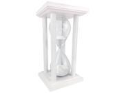 Cray Cray Supply Square White Hourglass with White Sand