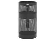 Rubbermaid Commercial Products H9NBK Townes Series Pole Wall Mounted Waste Container Black