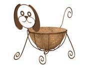 Panacea 86656 Rust Color Dog Planter With Coco Liner